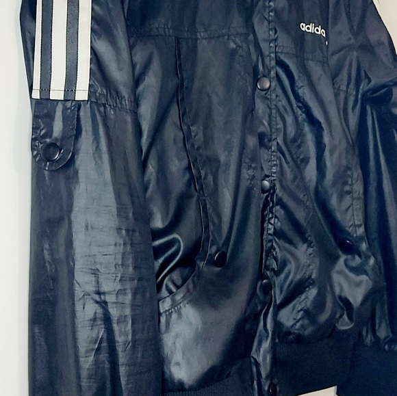 Adidas Originals Shiny Black Jacket - Picture 3 of 8